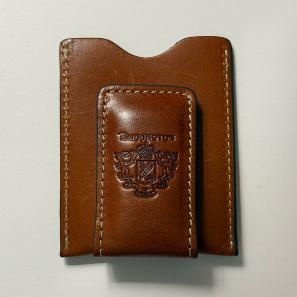 Barrington Original Money Clip in Harness Leather with box - Picture 3 of 7